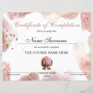 Abschluss des Abschlusszertifikats