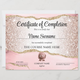 Abschluss des Abschlusszertifikats