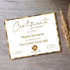 Abschluss des Abschlusszertifikats