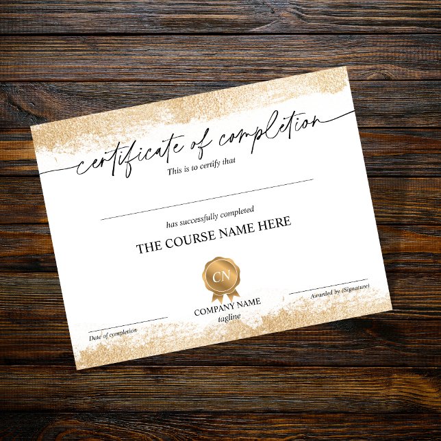 Abschluss des Abschlusszertifikats (Von Creator hochgeladen)