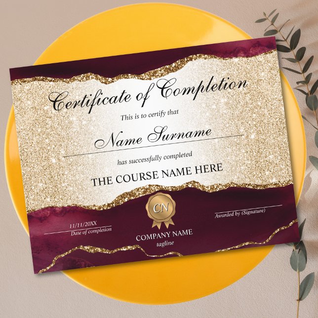 Abschluss des Abschlusszertifikats (Von Creator hochgeladen)