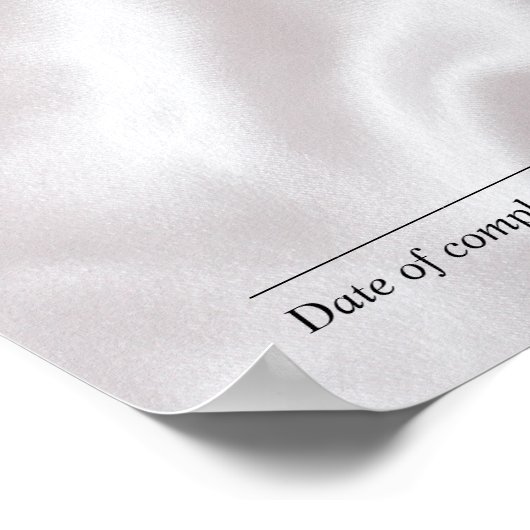 Abschluss des Abschlusszertifikats Poster (Ecke)