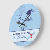 Abschluss des Arbeitstherapeuten wirl rundes Gesch Große Wanduhr (Winkel)