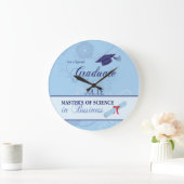 Abschluss des Arbeitstherapeuten wirl rundes Gesch Große Wanduhr (Zuhause)