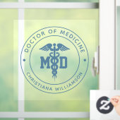 Abschluss des Arztes für Medizin Fensteraufkleber (Zuhause)