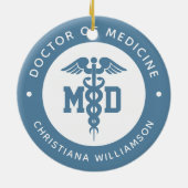 Abschluss des Arztes für Medizin Keramik Ornament (Hinten)