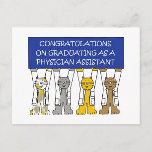 Abschluss des Arztes Glückwunsch Ankündigungspostkarte