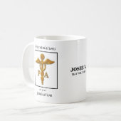 Abschluss des Arztes Glückwunsch Kaffeetasse (Vorderseite Links)