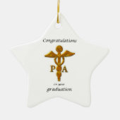 Abschluss des Arztes Glückwunsch Keramik Ornament (Vorne)