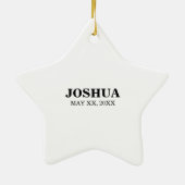 Abschluss des Arztes Glückwunsch Keramik Ornament (Hinten)