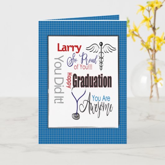 Abschluss des Arztes Karte (Gelbe Blume)