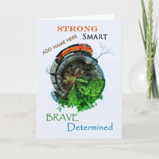 Abschluss des Bestimmungsorts Karte (Vorderseite)