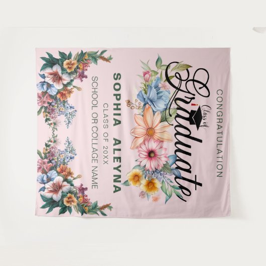 Abschluss des Blumengartens Wandteppich (Vorderseite (Horizontal))