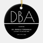 Abschluss des DBA-Abschlusses Keramik Ornament (Vorne)