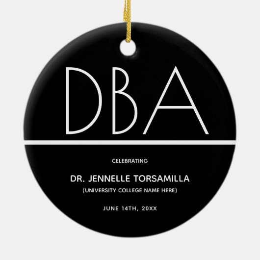 Abschluss des DBA-Abschlusses Keramik Ornament (Hinten)