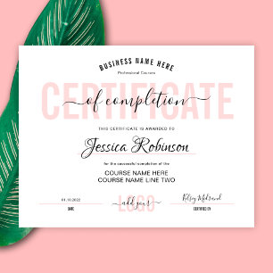 Abschluss des Feminine Certificate Award Course
