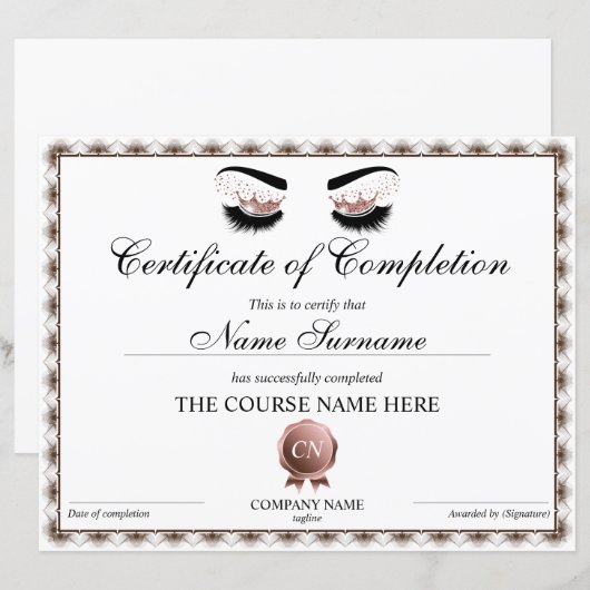 Abschluss des Lashes Lashes (Vorne/Hinten)