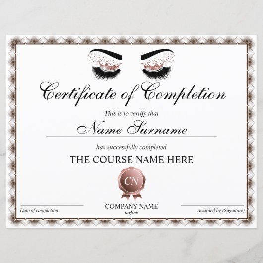 Abschluss des Lashes Lashes (Vorderseite)