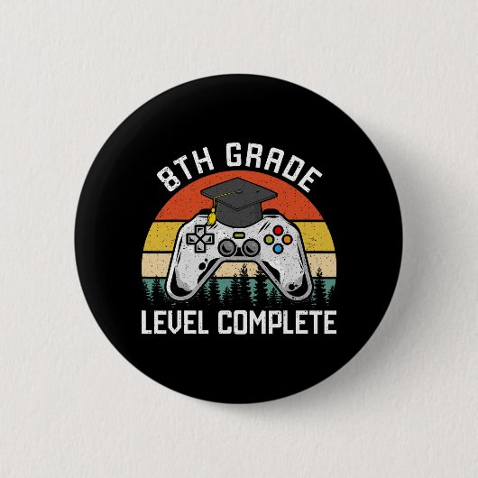 Abschluss des letzten Schultages Button (Vorderseite)