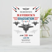 Abschluss des Luftwaffenflugzeugs Einladung (Stehend Vorderseite)