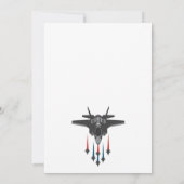 Abschluss des Luftwaffenflugzeugs Einladung (Rückseite)