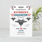 Abschluss des Luftwaffenflugzeugs Einladung (Stehend Vorderseite)