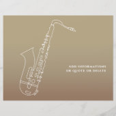 Abschluss des modernen Saxophone-Kurses (Rückseite)