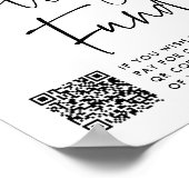 Abschluss des modernen Uni-Fonds QR-Code Poster (Ecke)