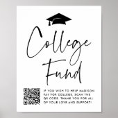 Abschluss des modernen Uni-Fonds QR-Code Poster (Vorne)