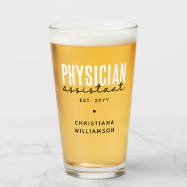 Abschluss des personalisierten Arztes Glas