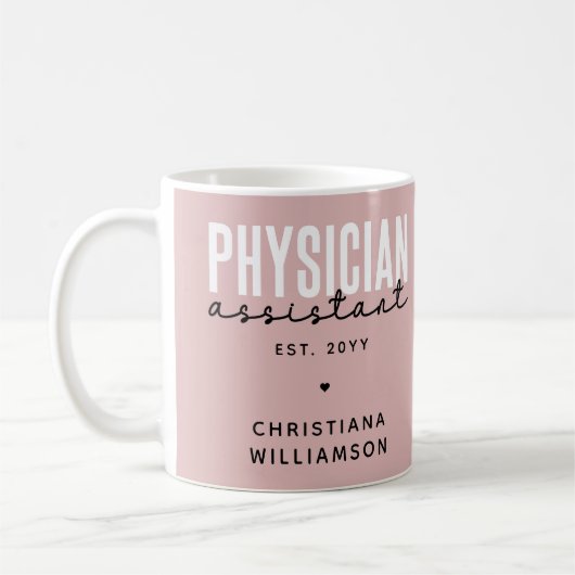 Abschluss des personalisierten Arztes Kaffeetasse (Links)