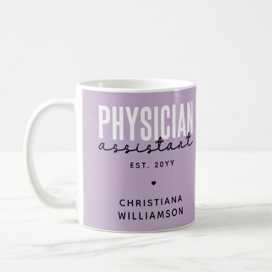 Abschluss des personalisierten Arztes Kaffeetasse (Links)