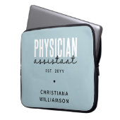 Abschluss des personalisierten Arztes Laptopschutzhülle (Vorderseite Links)