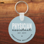 Abschluss des personalisierten Arztes Schlüsselanhänger (Rückseite)