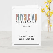 Abschluss des personalisierten PA-Arztes Karte (Gelbe Blume)