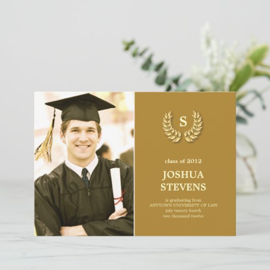 ABSCHLUSS des Rechts- und Strafgerichtsrechts Einl Einladung (Stehend Vorderseite)