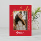 Abschluss des Texas State Technical College Folieneinladung (Stehend vorne)