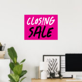 Abschluss des Verkaufs, Verkauf von Einzelhandelsa Poster (Heimbüro)