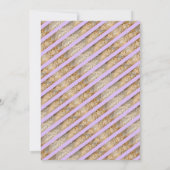 Abschluss Dinner Cap Lila Abschluss Einladung (Rückseite)