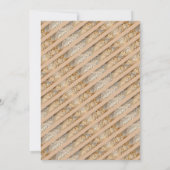 Abschluss Dinner Cap Tan Abschluss Einladung (Rückseite)