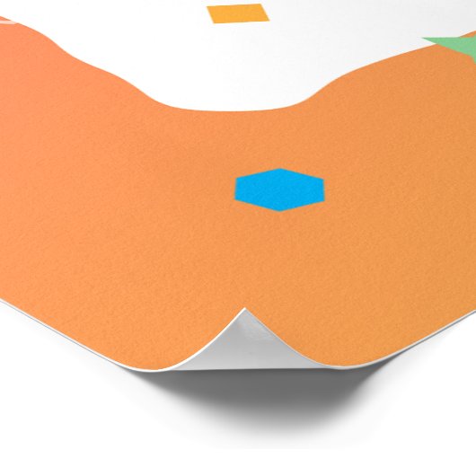 Abschluss-Diplom der Vorschule Poster (Ecke)