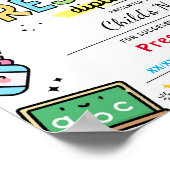 Abschluss-Diplom der Vorschule Poster (Ecke)