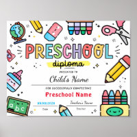 Abschluss-Diplom der Vorschule