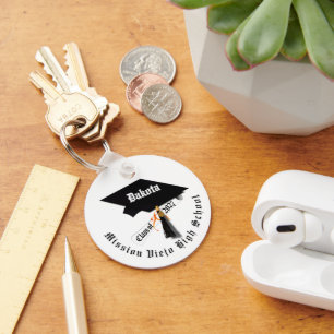 Abschluss-Diplom Klasse 2027 Foto Abitur Schlüsselanhänger