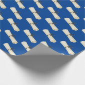 Abschluss-Diplom mit Bow Geschenkpapier (Ecke)