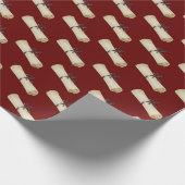 Abschluss-Diplom mit Bow Geschenkpapier (Ecke)