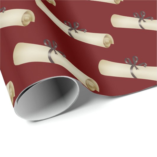 Abschluss-Diplom mit Bow Geschenkpapier (Rolleneckpunkt)