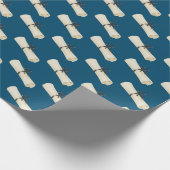 Abschluss-Diplom mit Bow Geschenkpapier (Ecke)