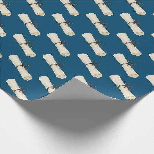 Abschluss-Diplom mit Bow Geschenkpapier (Ecke)