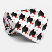 Abschluss-Diplom und Kappe Krawatte (Gerollt)